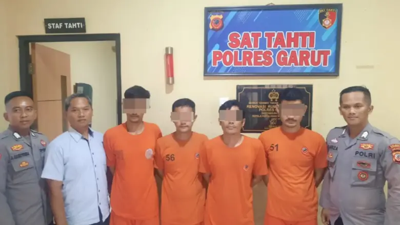 Polsek Cikajang Tangkap 4 Pelaku Penculikan dan Penganiayaan, Korban Alami Kekerasan Brutal