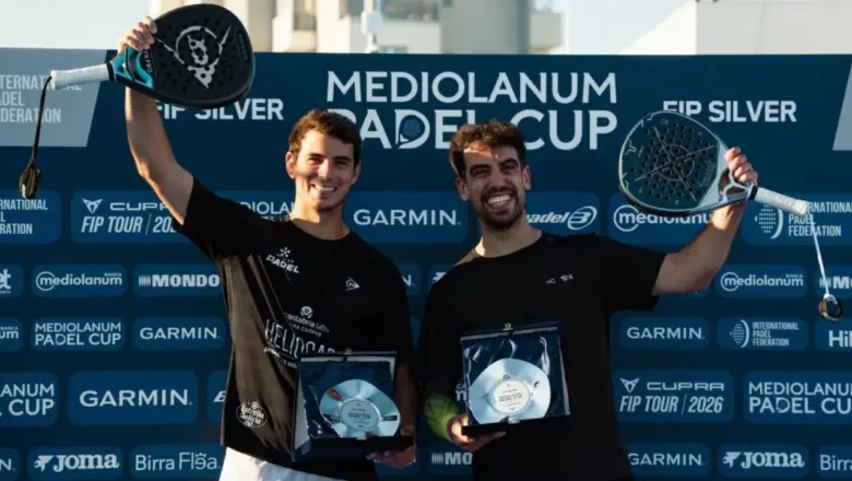 Perayaan Gelar Baru Padel Cup Mediolanum di Bari Italia