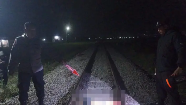 Pria Tanpa Identitas Tewas Tertabrak Kereta Api Serayu di Kadungora Garut