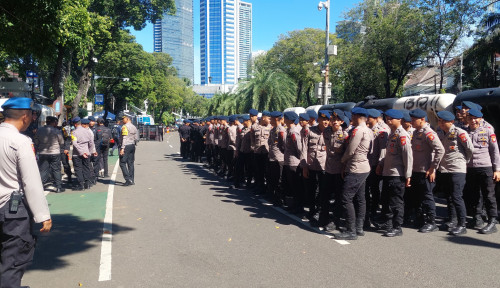 Ribuan Personel Gabungan Kawal Aksi Demo Mahasiswa di Jakarta Tanpa Senjata Api