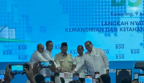 Bahlil dkk Full Senyum! Prabowo Janjikan Ini Usai Peluncuran B50