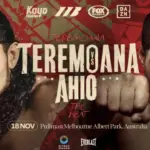 Teremoana Teremoana Hadapi Hemi Ahio pada 18 November di Melbourne